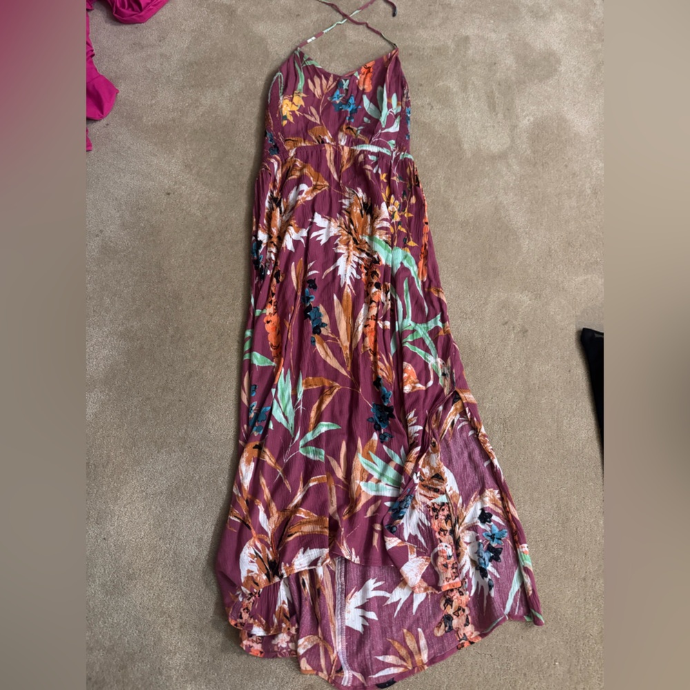 Floral halter dress